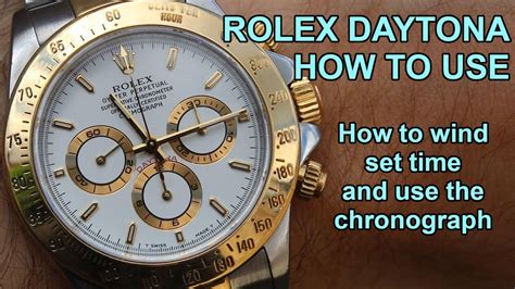 rolex watch settings.